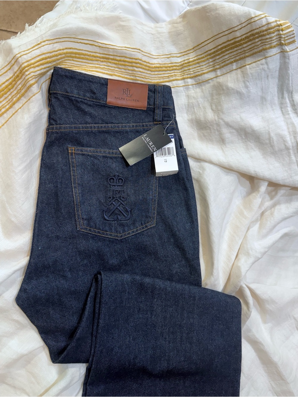 Ralph Lauren Women’s Dark Indigo Wide Leg Jeans